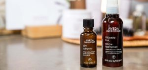 Aveda thickening tonic sold at raw elements hair salon in tulsa